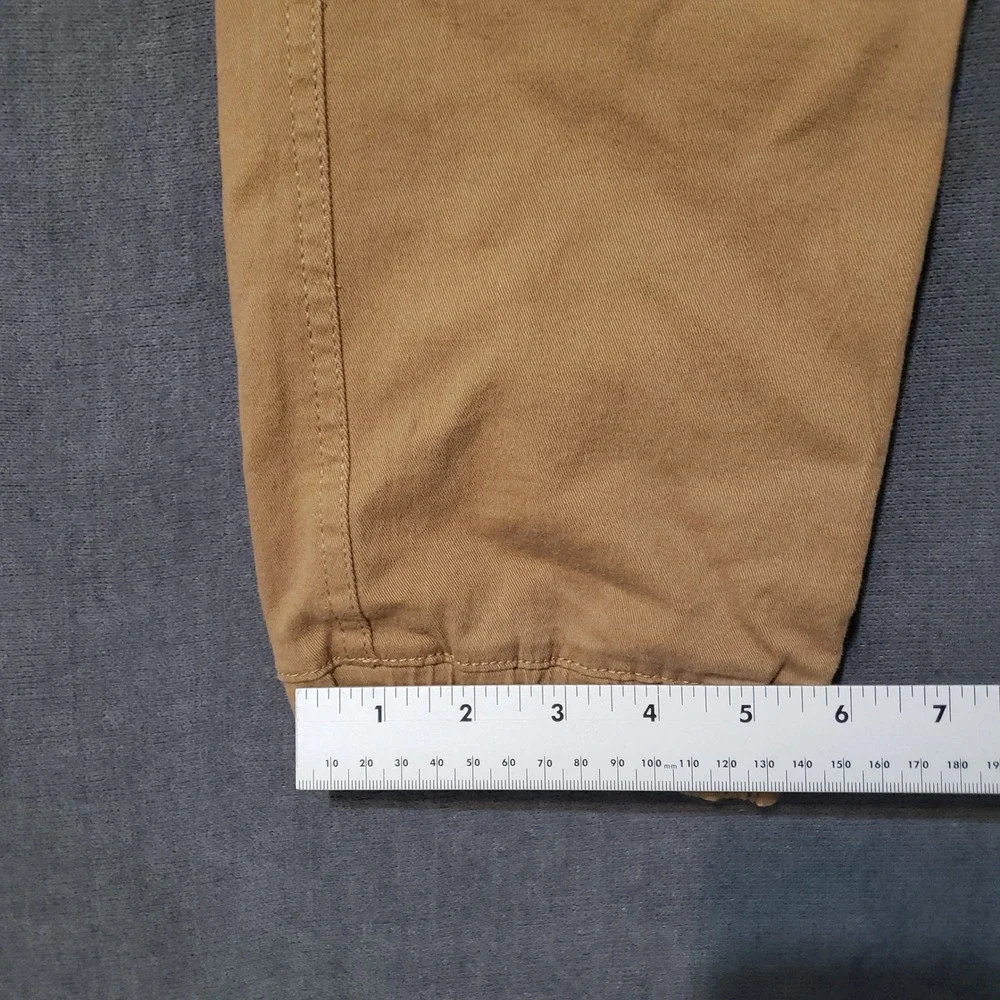 Hedge Jogger‎ Pants Mens Large Brown Tan Cotton Stretch Drawstring